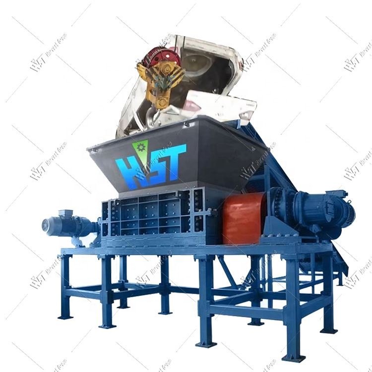 Double Shaft Iron Metal Shredder Machine Multi Purpose Scrap Iron Shredder