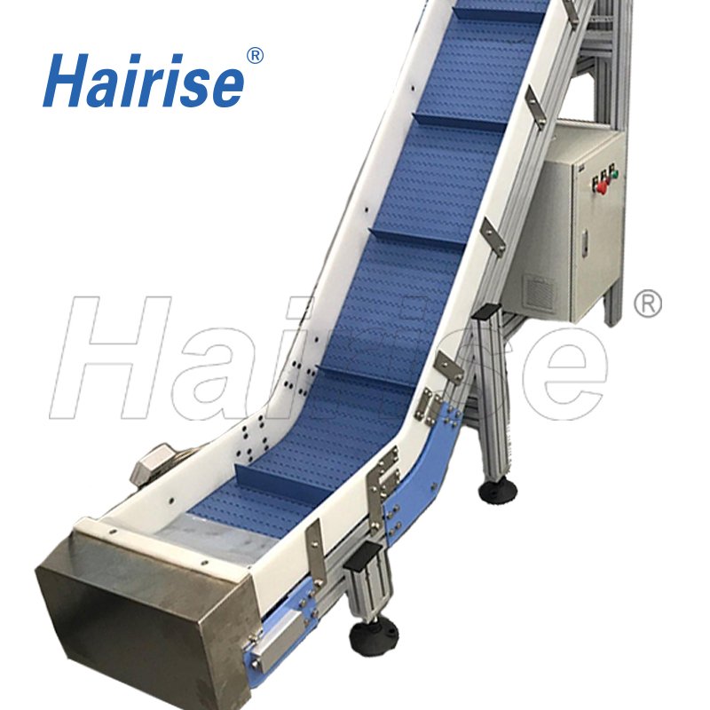 Hairise hopper inclined conveyor system