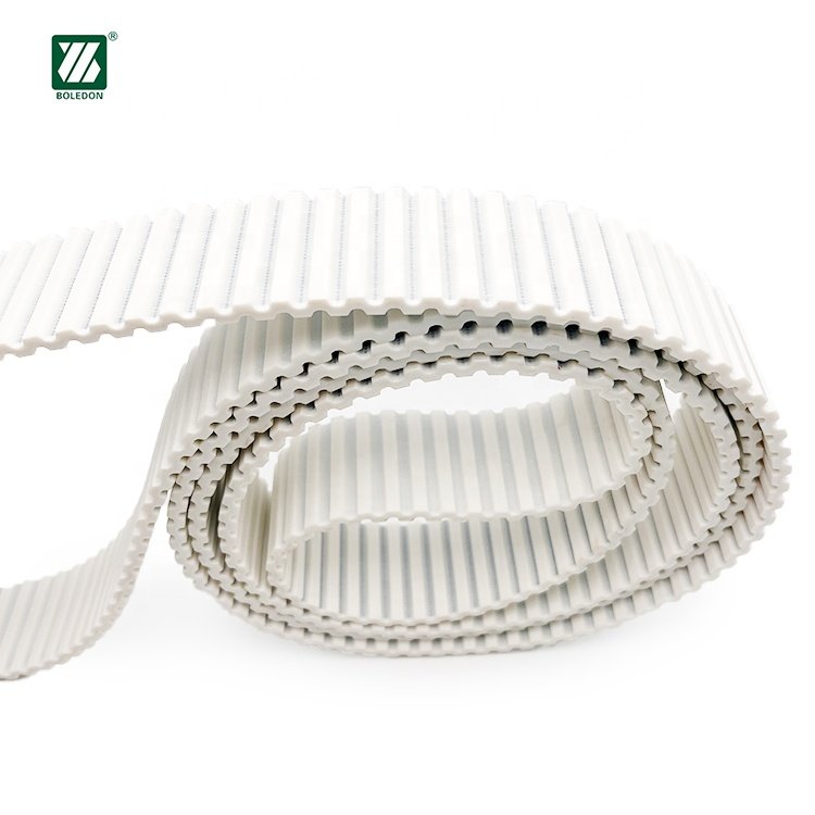 Custom Double Side Double Row Of Teeth Pu Wire Bead Core Built-In Steel Reinforced At10 Timing Belt Transmission Belt