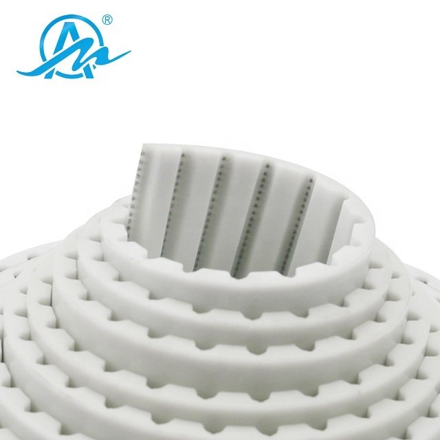 Single side white pu AT10 timing belt/open ended timing belt/ timing belt