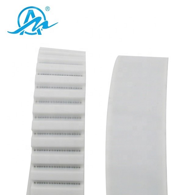 Single side white pu AT10 timing belt/open ended timing belt/ timing belt