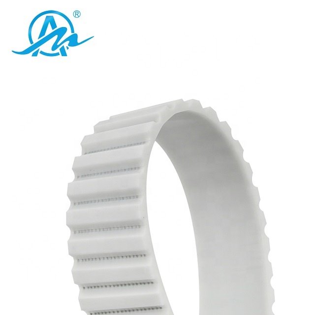 Single side white pu AT10 timing belt/open ended timing belt/ timing belt