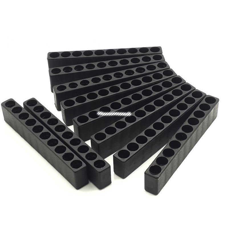 10Pcs Set 6/8/10/12/15 Holes Hexagonal Shank Screwdriver Bit Holder Plastic Screwdriver Head Storage Drill Bit