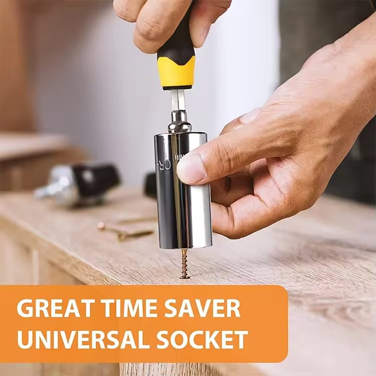 PEXMARTOOLS Universal Socket 3/8" 7-19 MM Tools Gifts Socket Set Power Drill Adapter Universal Socket Auto Repair Hand Tool