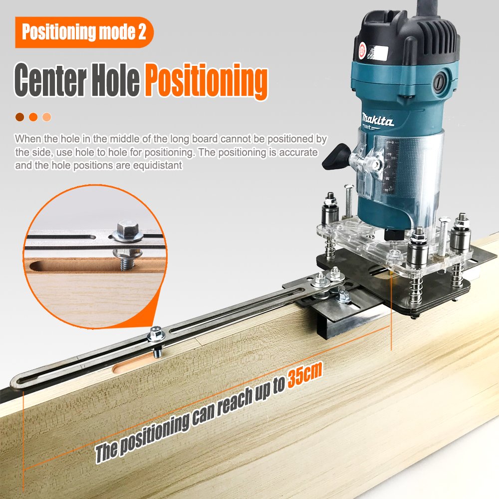 2 In 1 Trimming Machine Connector Slotter Wardrobe Invisible Fastener Hinge Location Hole Opener Mold Woodworking Tools Kit
