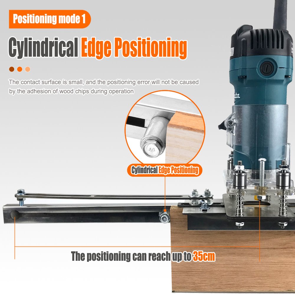 2 In 1 Trimming Machine Connector Slotter Wardrobe Invisible Fastener Hinge Location Hole Opener Mold Woodworking Tools Kit