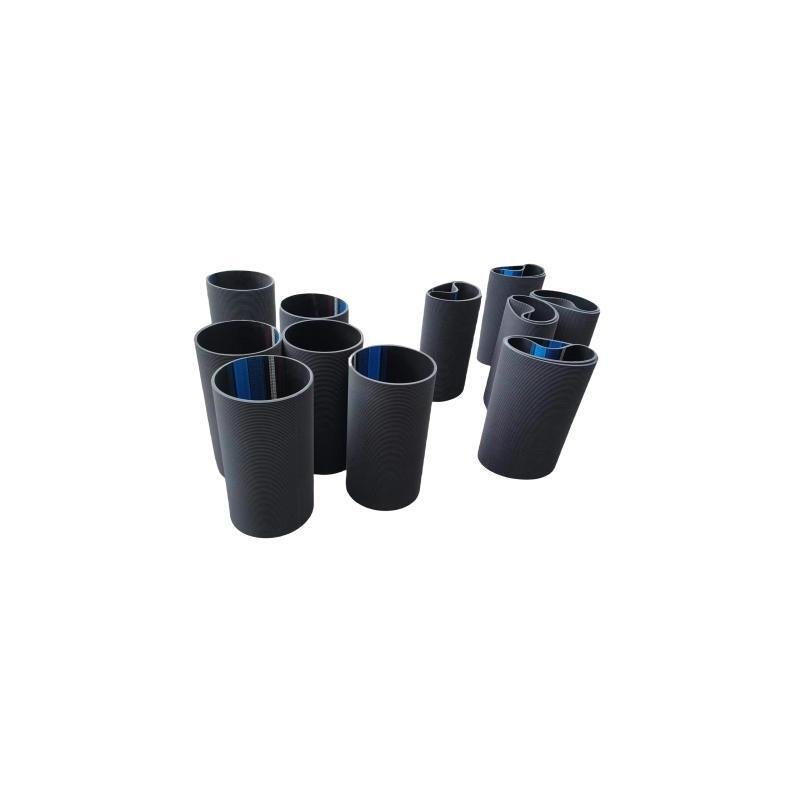 High-Performance PK Transmission Belt Hi-Potential Ribbed Belt Canvas Rubber Cotton Polyester EPMD OEM Fan Flat Belt