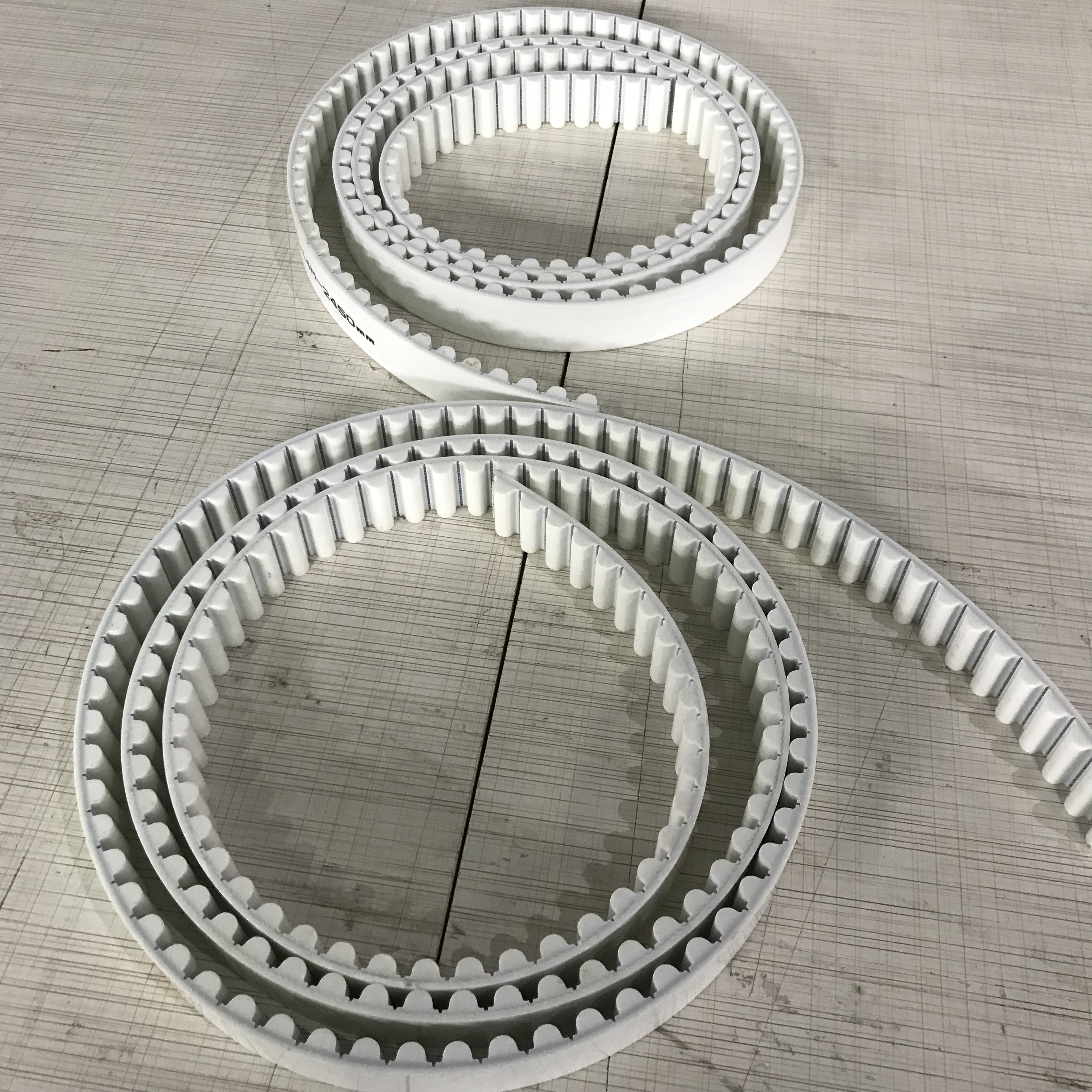 High strength industrial driving HTD 14M teeth white polyurethane steel cord PU synchronous belt