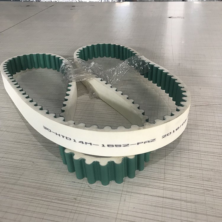 High strength industrial driving HTD 14M teeth white polyurethane steel cord PU synchronous belt