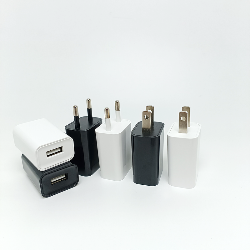 High Quality 5V 2.4A USB Charger Adapter with EU Plug Overcurrent Protection for Smart Watch Convenient Travel Home Security