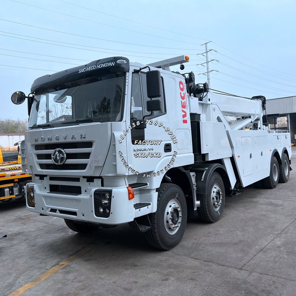 Hydraulic Boom Wrecker Equipment 40-80 Ton Rotator Tow Trucks 8x4 Diesel New Condition 50-70 Ton Tow Wrecker Truck
