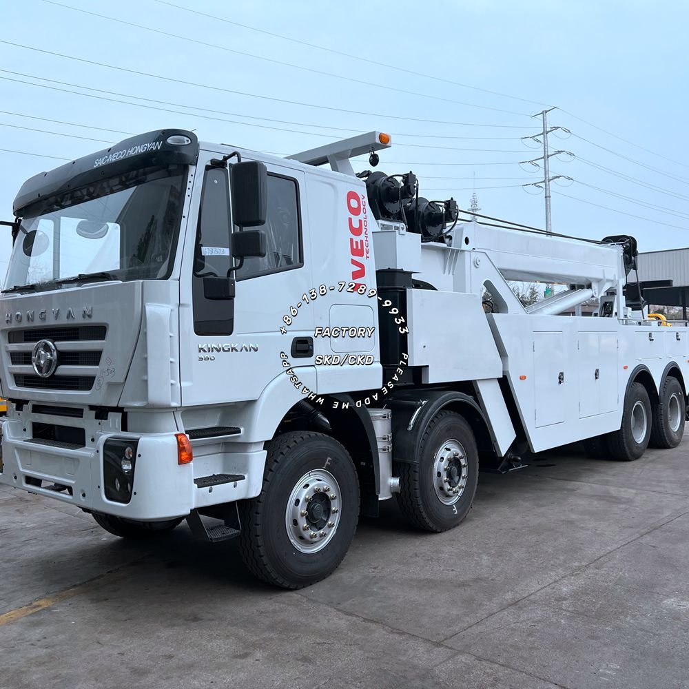 Hydraulic Boom Wrecker Equipment 40-80 Ton Rotator Tow Trucks 8x4 Diesel New Condition 50-70 Ton Tow Wrecker Truck