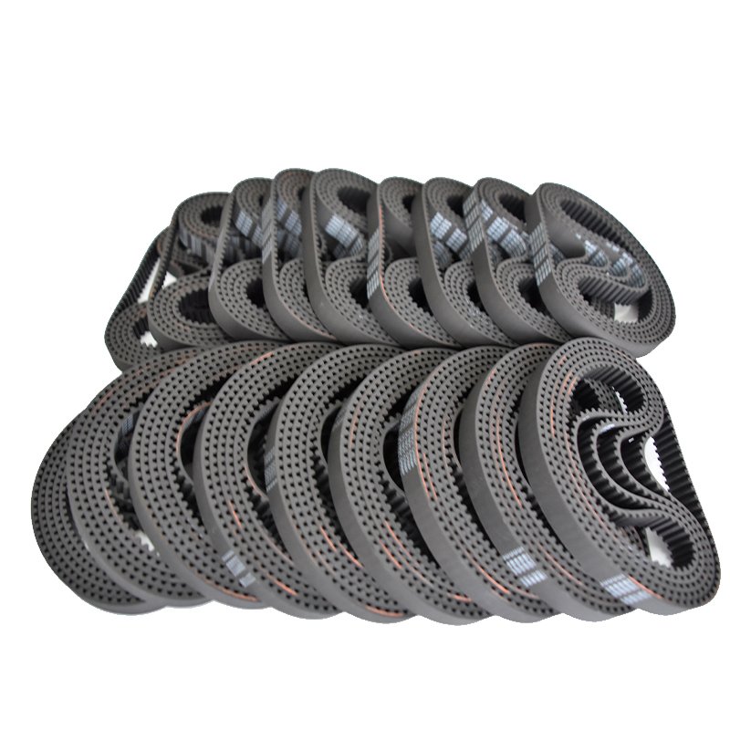 Factory price industrial toothed belt black rubber synchronous belt HTD5M timing belt
