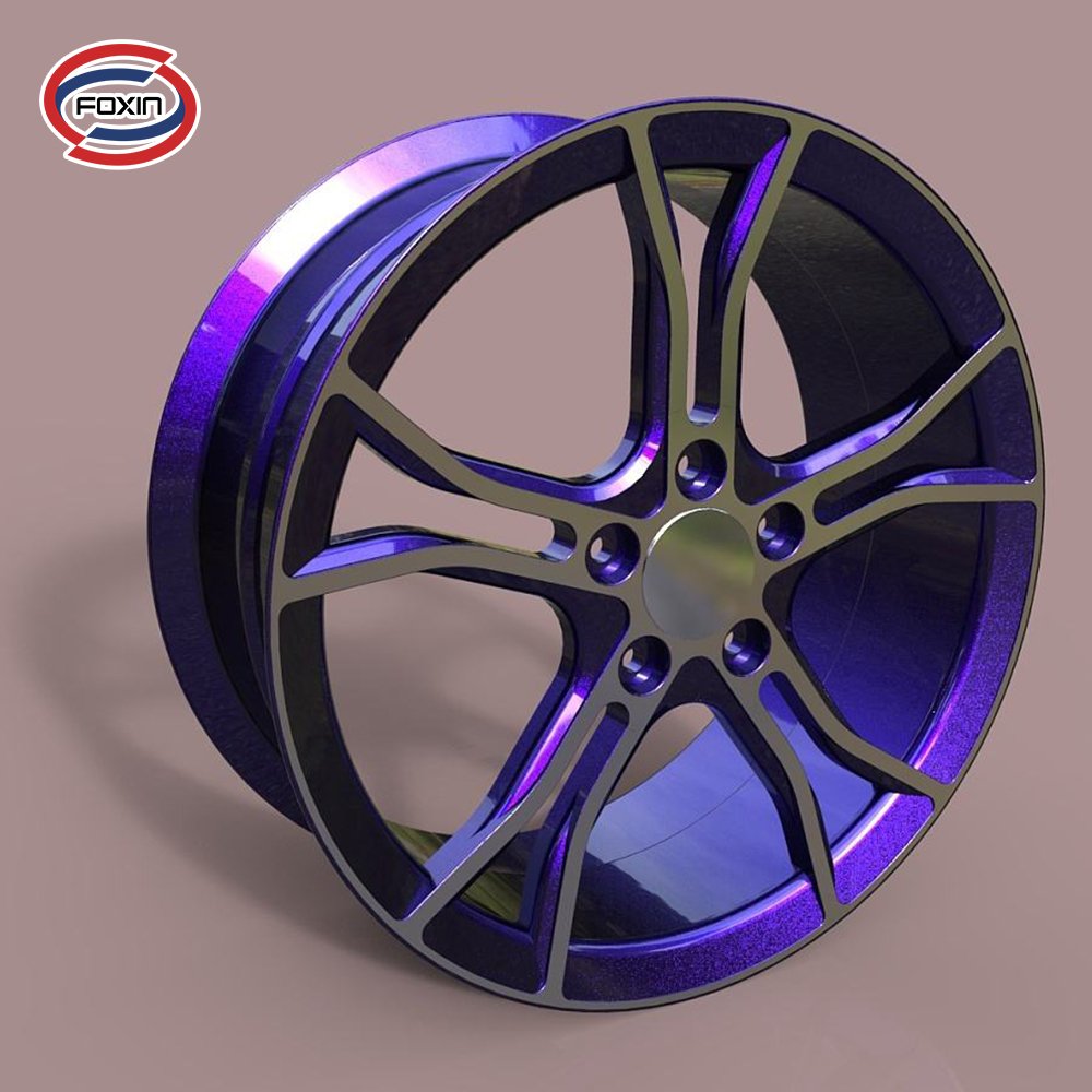 Auto Wheel Pvd Coating Machine / Car Hubs Vacuum Coating Machinery