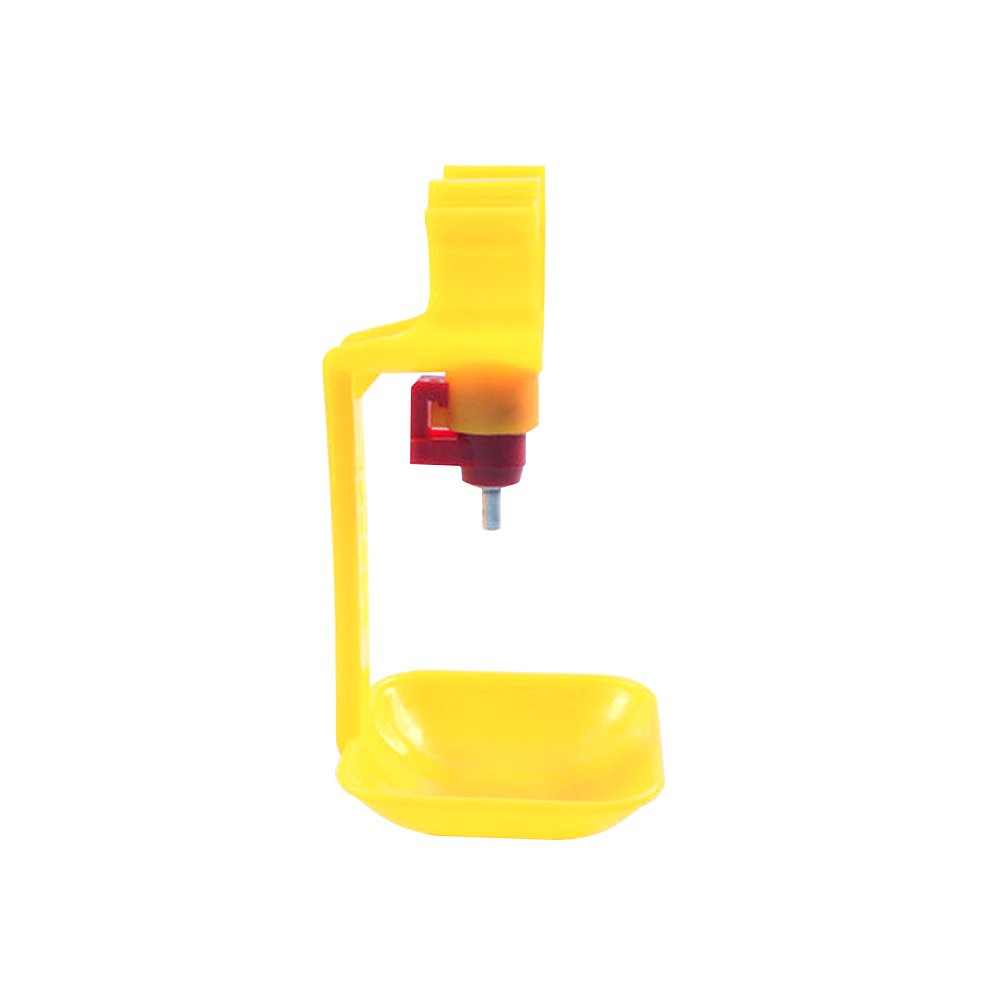 High Quality Yellow Plastic Poultry Chicken Nipple Drinker With Cup Chicken Drinker Cups