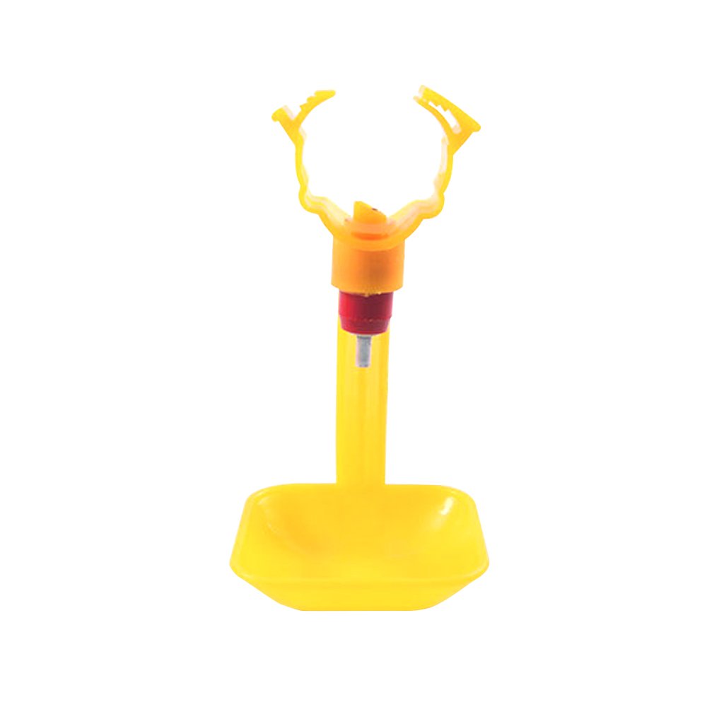 High Quality Yellow Plastic Poultry Chicken Nipple Drinker With Cup Chicken Drinker Cups