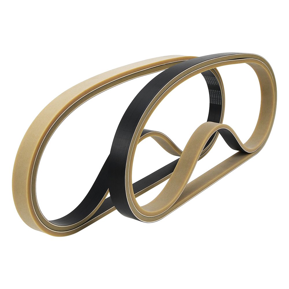 Manufacturer wear resistant transmission flat belt with brown rubber