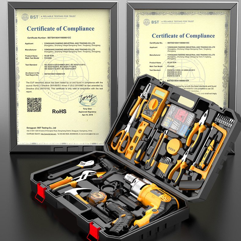 Electrician Dedicated Waterproof Plastic, Multi-Function Home Hardware Tool Kit