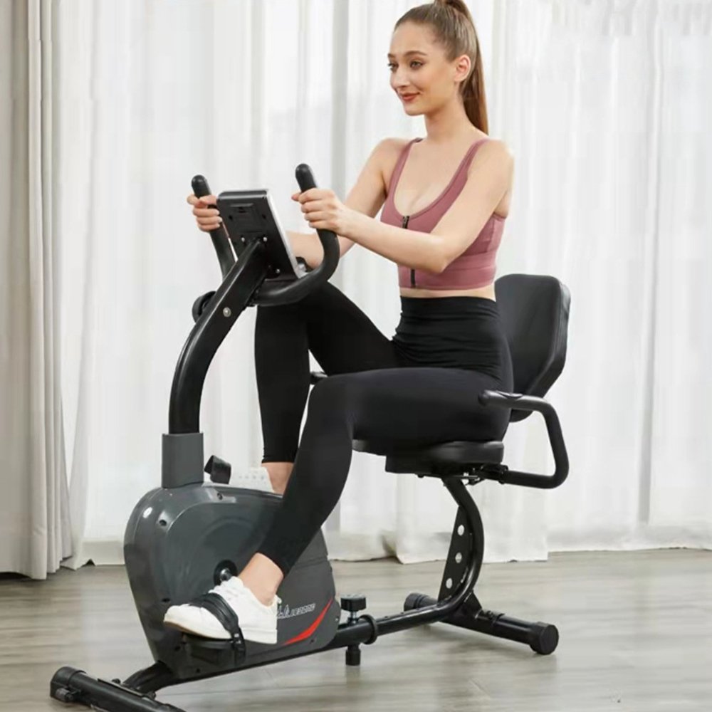 R3D Best Indoor Horizontal Magnetic Home Gym Equipment Recumbent Bike for Cardio Fitness Recumbent Exercise Bike