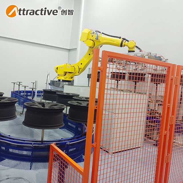 Attractivechina Automatic Powder Coating Line System For Car Parts