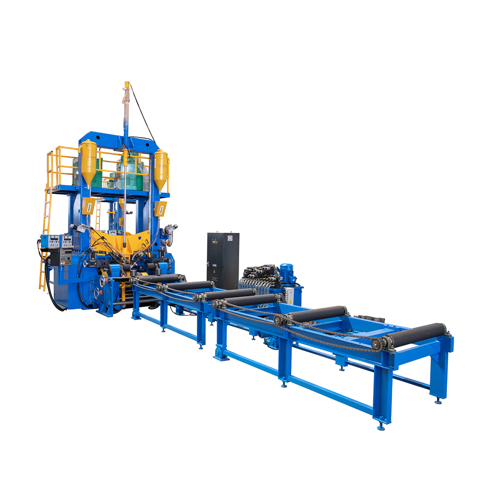 H I Beam Steel Structural Production Line Assembling Welding Straightening 3-In-1 Integrated Machine