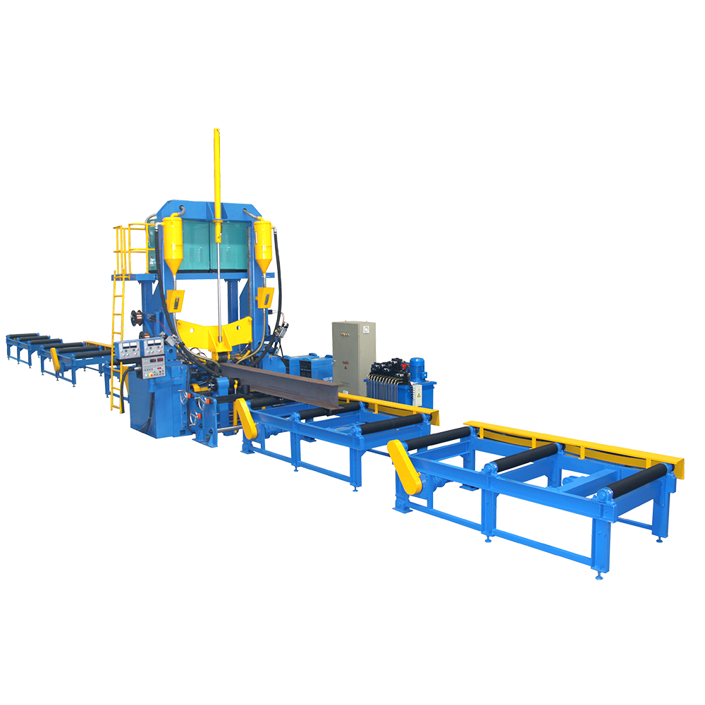 H I Beam Steel Structural Production Line Assembling Welding Straightening 3-In-1 Integrated Machine