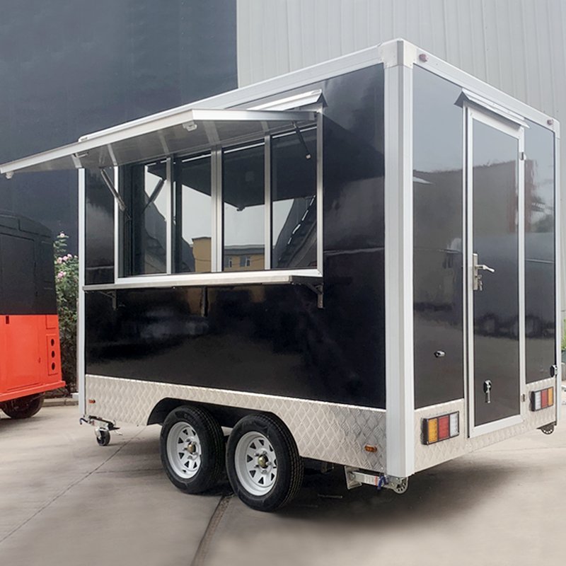 One-Stop Food Trailer Manufacture Mobile Restaurant Fast Food Truck Trailer with Full Kitchen for Sale United States