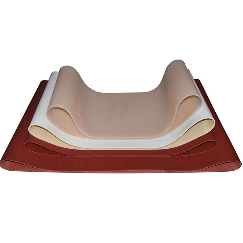 Heat resistant seamless silicone conveyor belt for cutting machine