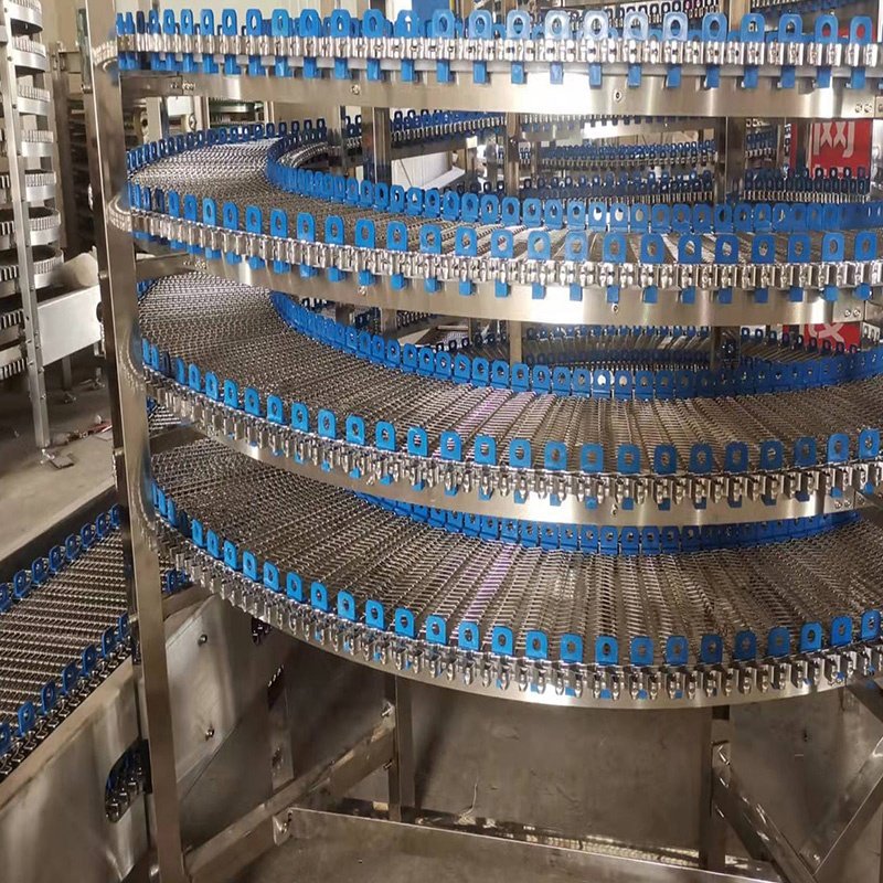 Spiral bakery bread cooling tower
