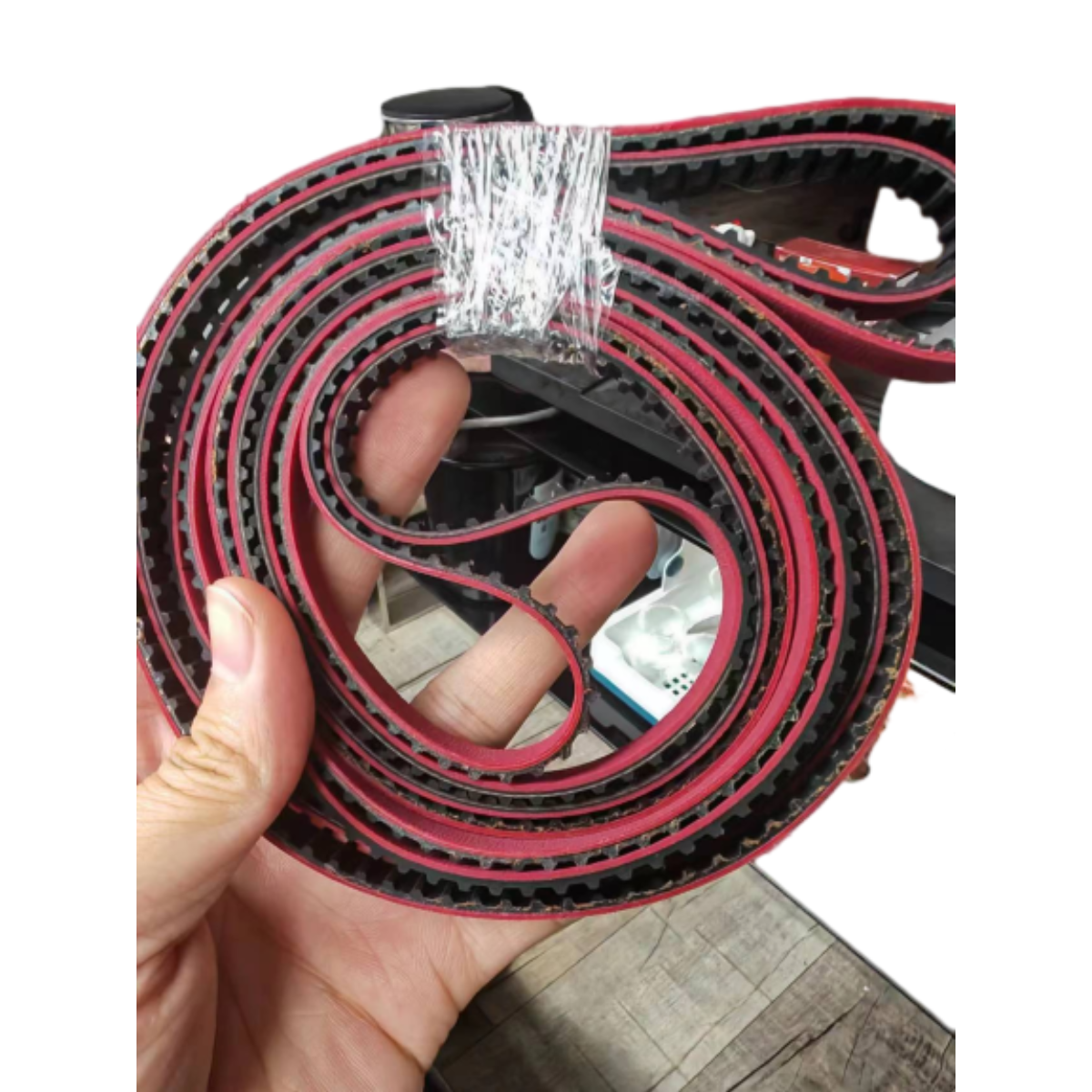 Coating Red Green T10 L Natural Rubber Timing Belt For Packaging Machine