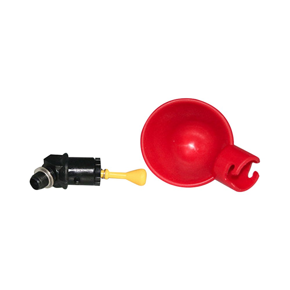 Discount Poultry Chicken Drinking Equipment Chicken Farming Red Chicken Waterer Drinker Cups