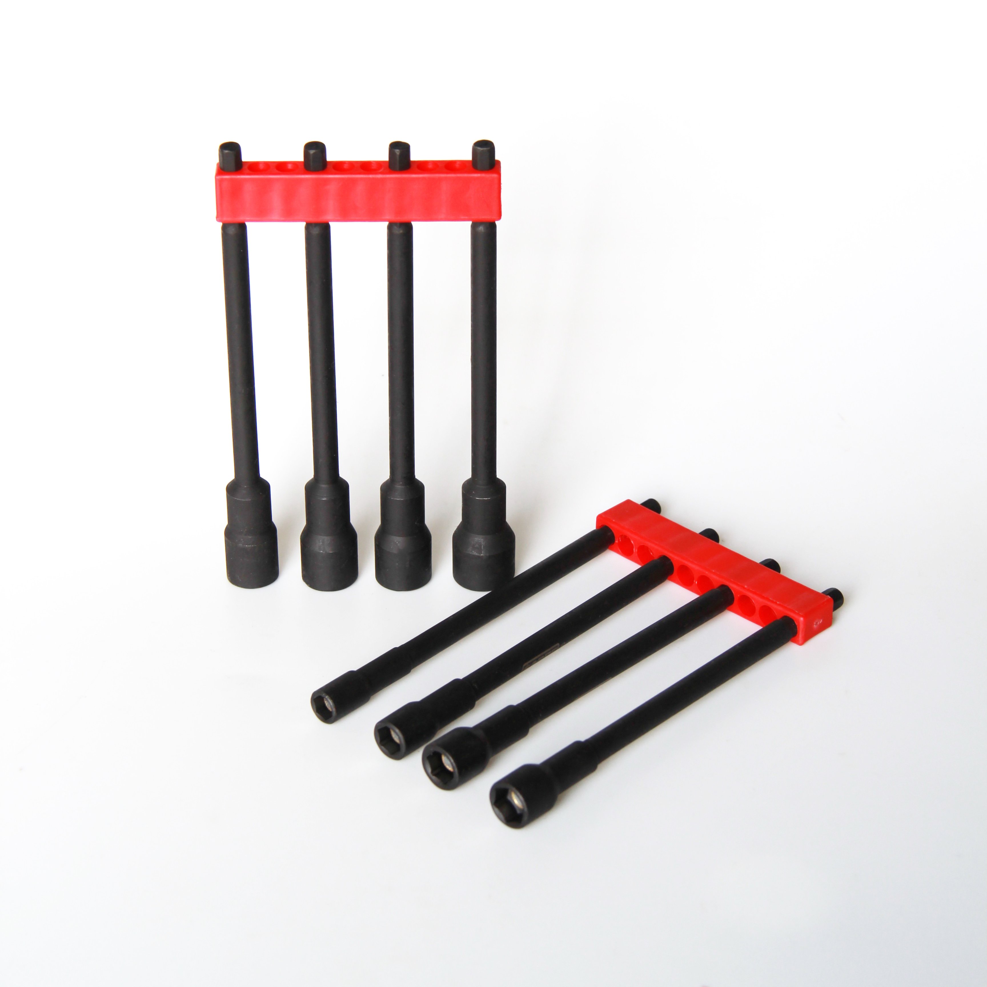 8 in 1 Black Hexagon Nut Driver Socket Set Impact Magnetic Nut Setter Other Power Tool Accessories