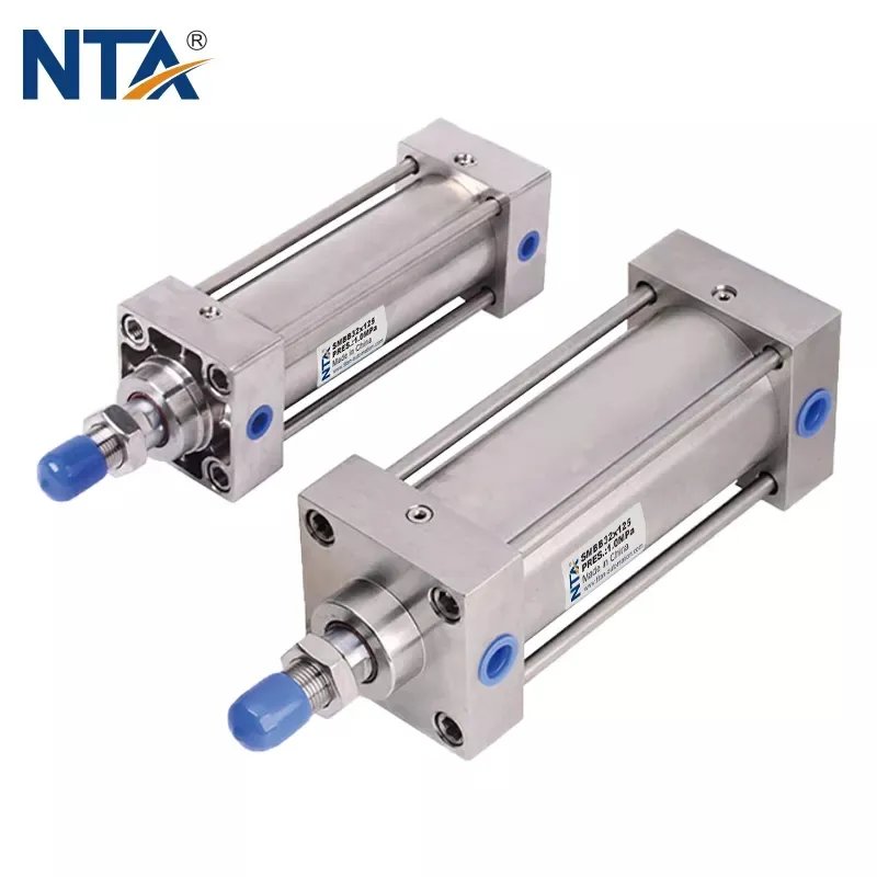 All Stainless Steel Repairable Tie Rod pneumatic air cylinder For Cheese Food Chemical Industry