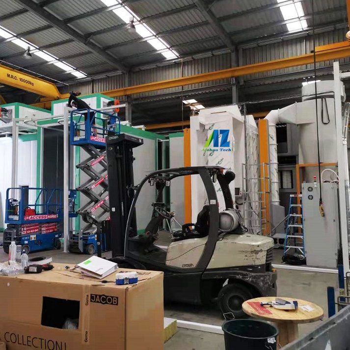Full Automatic Electrostatic Powder Coating Line for Spray Paint Aluminium Profile Customized Auto Powder Coating Plant