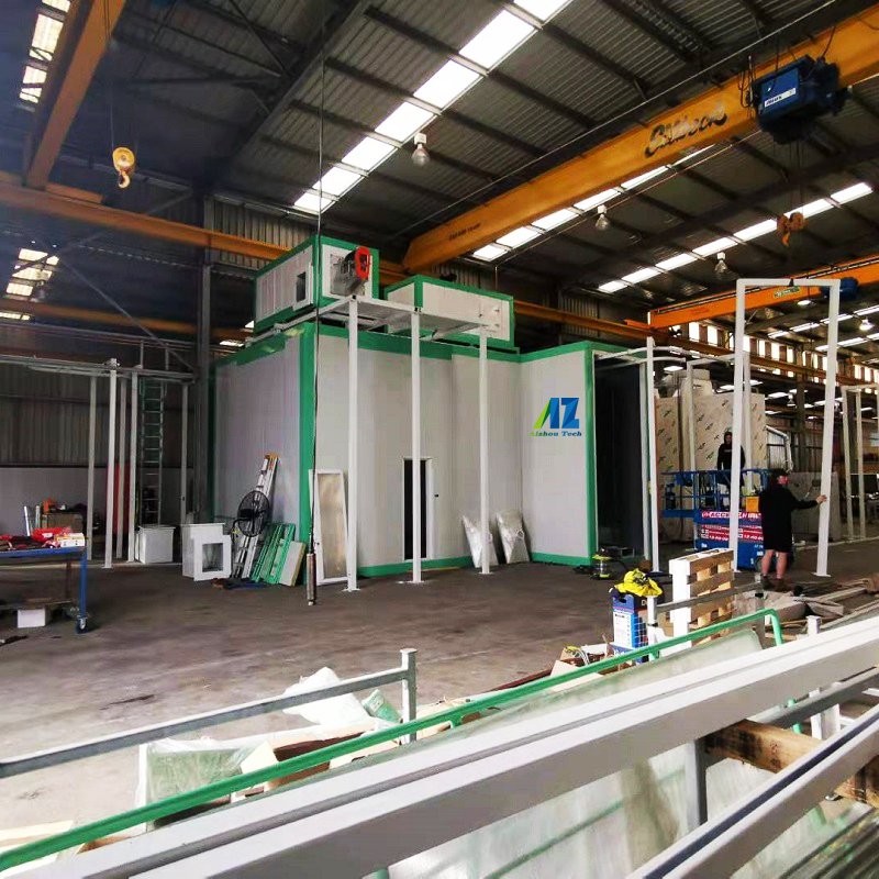 Full Automatic Electrostatic Powder Coating Line for Spray Paint Aluminium Profile Customized Auto Powder Coating Plant