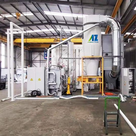 Full Automatic Electrostatic Powder Coating Line for Spray Paint Aluminium Profile Customized Auto Powder Coating Plant