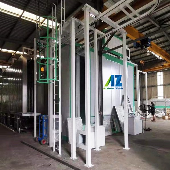 Full Automatic Electrostatic Powder Coating Line for Spray Paint Aluminium Profile Customized Auto Powder Coating Plant