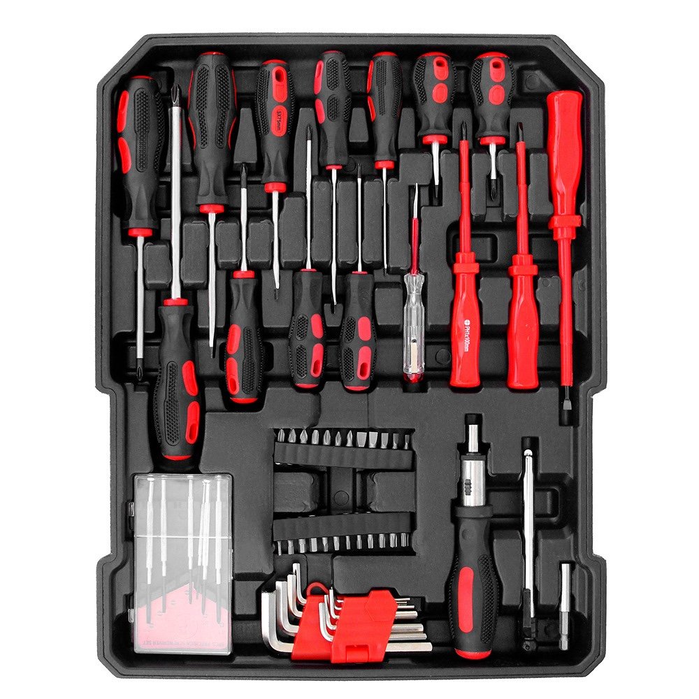 187PCS Hand Tool Sets Car Repair Tool Kit Set Mechanical ToolBox Home Socket Steel Wrench Ratchet Screwdriver Kits