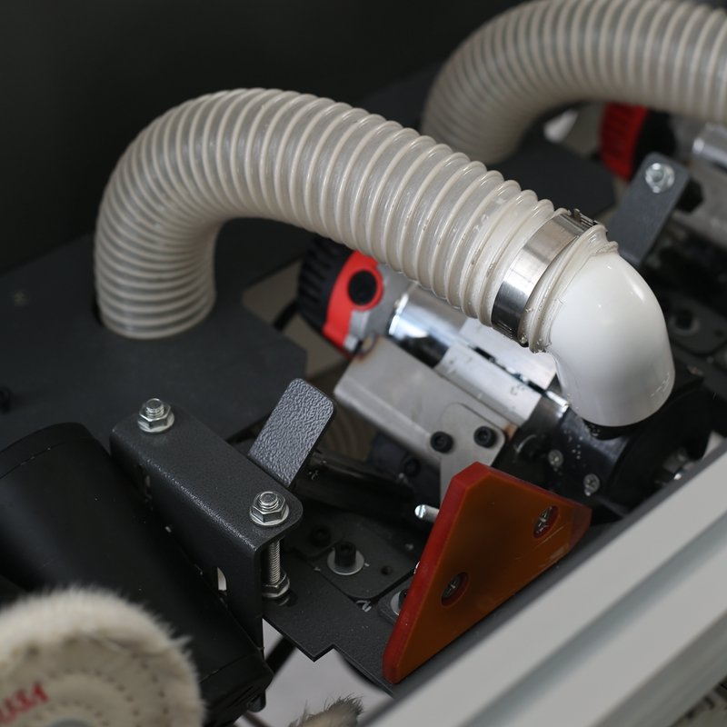 Rotary curve straight line MDF hot pressing rubber rolling edge banding machine
