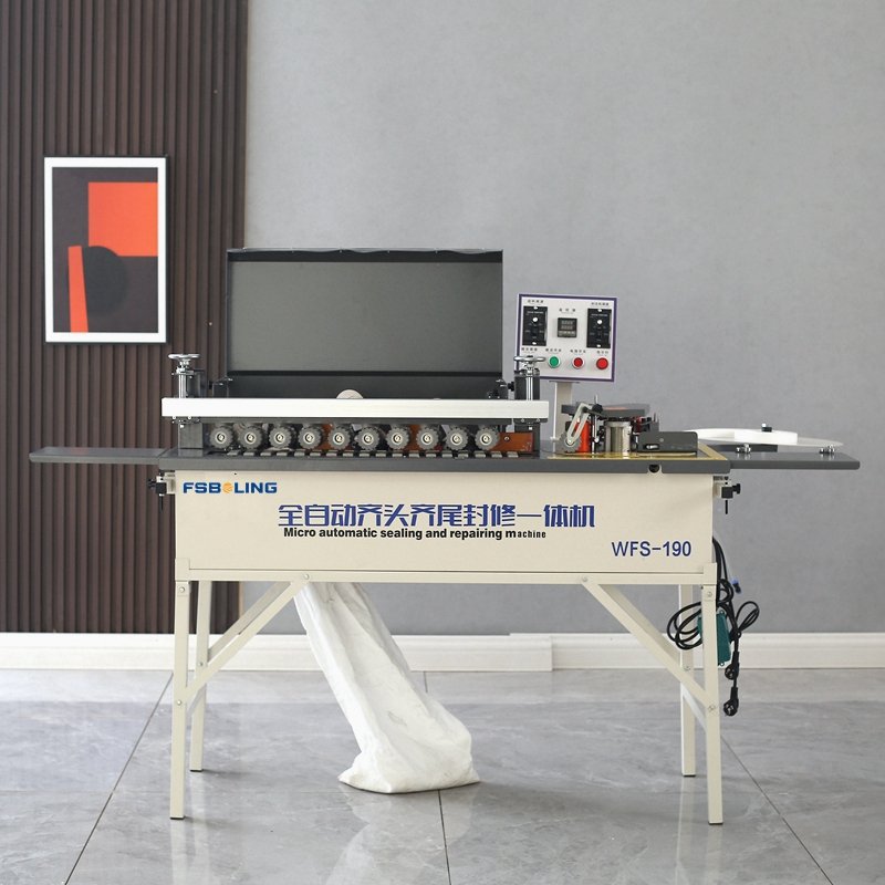 Rotary curve straight line MDF hot pressing rubber rolling edge banding machine