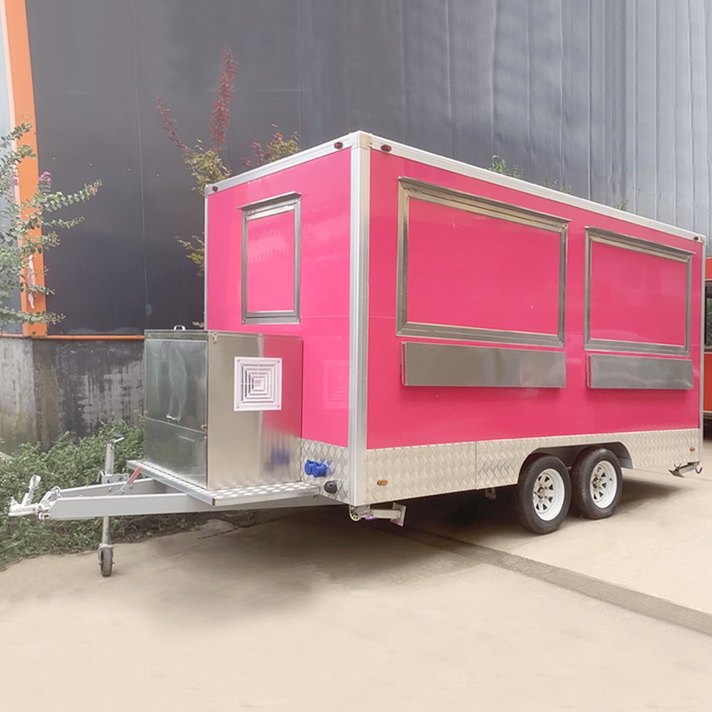 Mobile Kitchen Food Trailer Coffee Ice Cream Fast Food Truck with Full Kitchen for Sale in USA