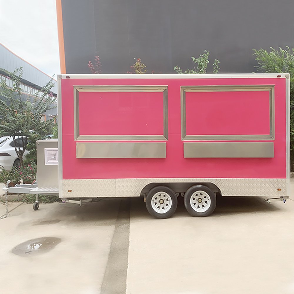Mobile Kitchen Food Trailer Coffee Ice Cream Fast Food Truck with Full Kitchen for Sale in USA