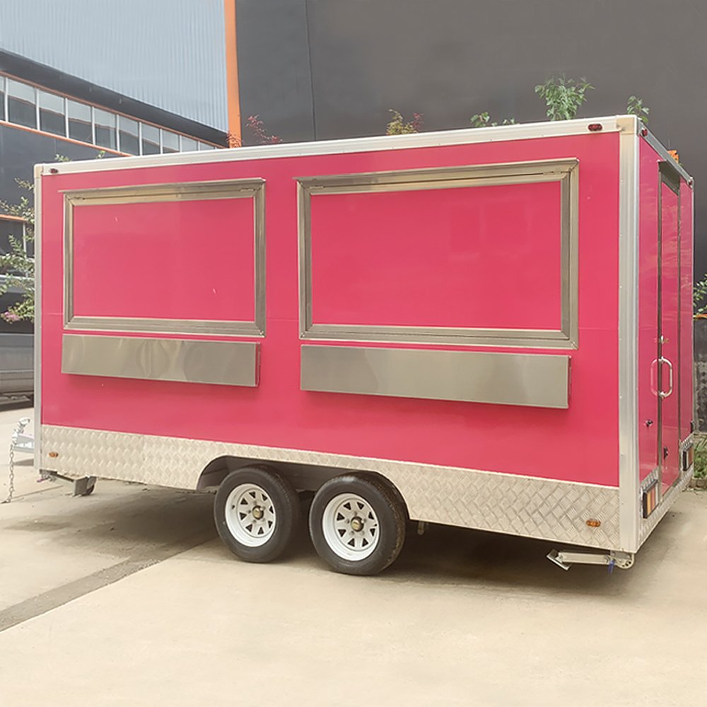 Mobile Kitchen Food Trailer Coffee Ice Cream Fast Food Truck with Full Kitchen for Sale in USA