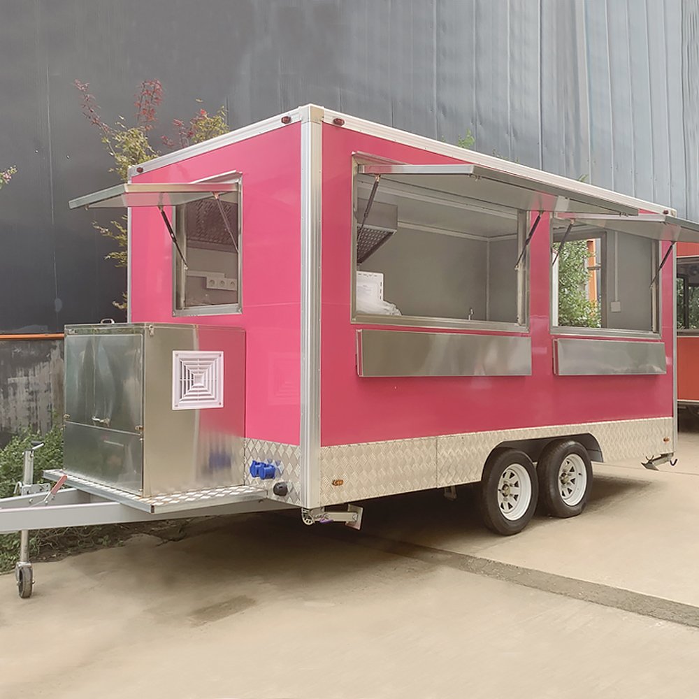 Mobile Kitchen Food Trailer Coffee Ice Cream Fast Food Truck with Full Kitchen for Sale in USA