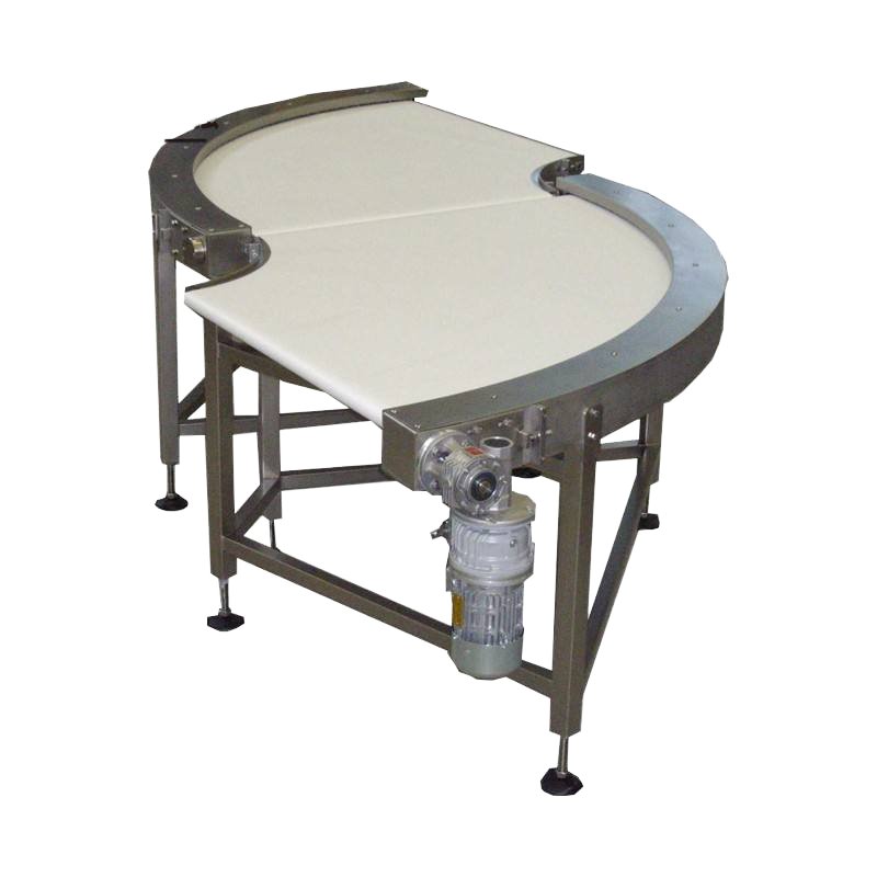 Steel Stainless Frame Blue Pvc Turntable Conveyor Pu Turning Belt Conveyor For Food And Medicine Industries Transmission