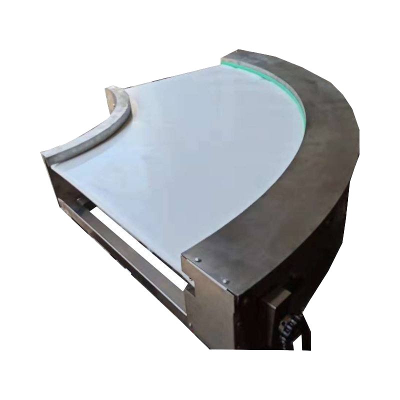 Steel Stainless Frame Blue Pvc Turntable Conveyor Pu Turning Belt Conveyor For Food And Medicine Industries Transmission
