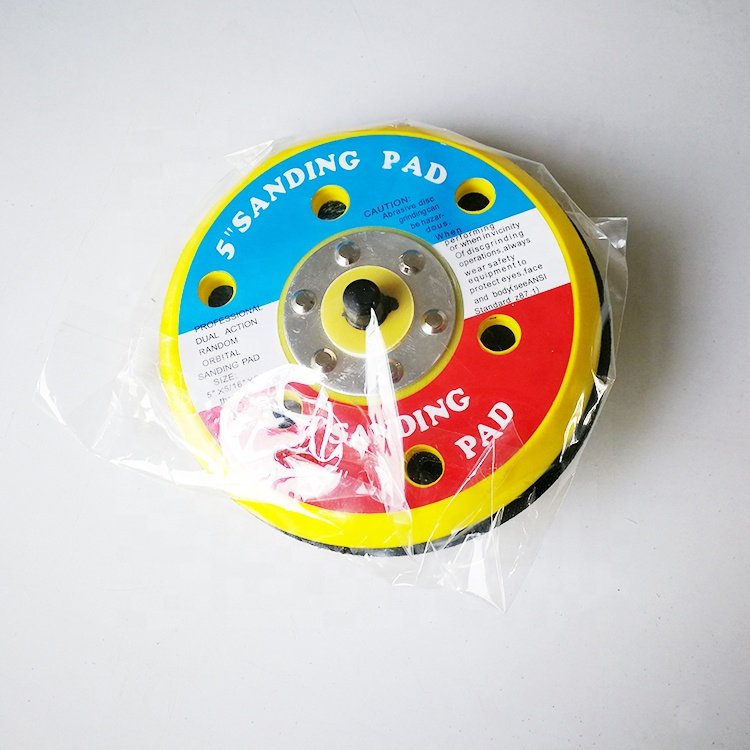 5 Inch 6 Holes Backup Sanding Pad Sander Backing Pad For Hook And Loop Sanding Discs Power Tools Accessories