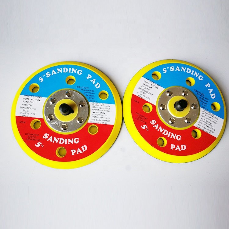5 Inch 6 Holes Backup Sanding Pad Sander Backing Pad For Hook And Loop Sanding Discs Power Tools Accessories