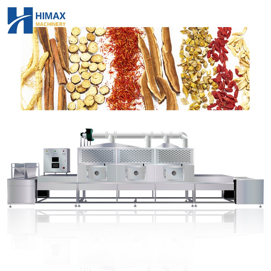 Industrial Microwave Dryer Herb 30kw Microwave Belt Drying Machine Microwave Sterilization Drying Equipment