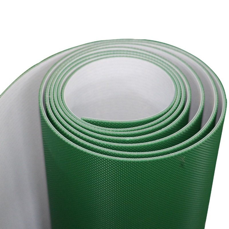 Custom Herringbone Pattern PVC Conveyor Belt and Guide Bar